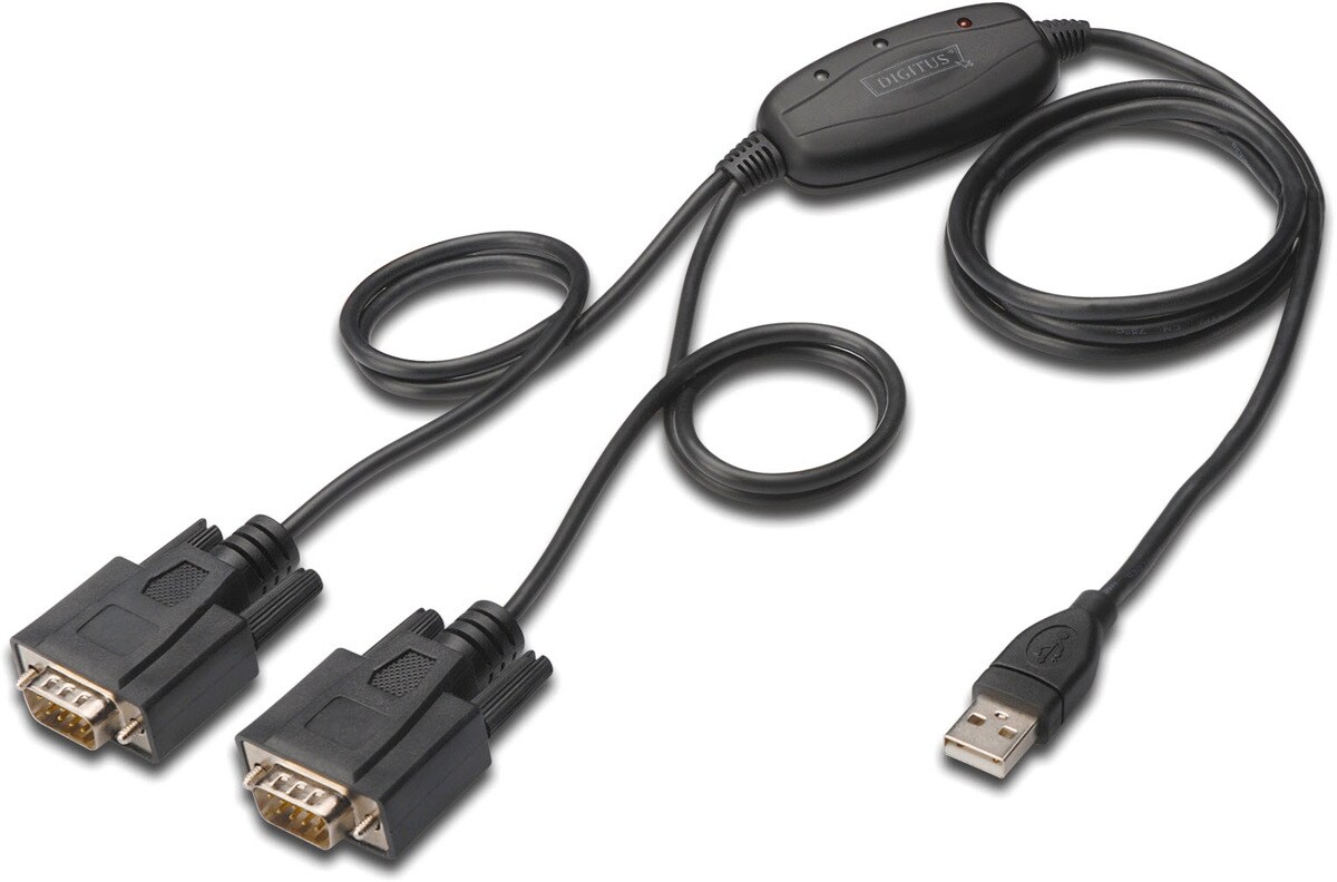 DIGITUS USB 2.0 zu 2x RS232-Kabel - Bild 1