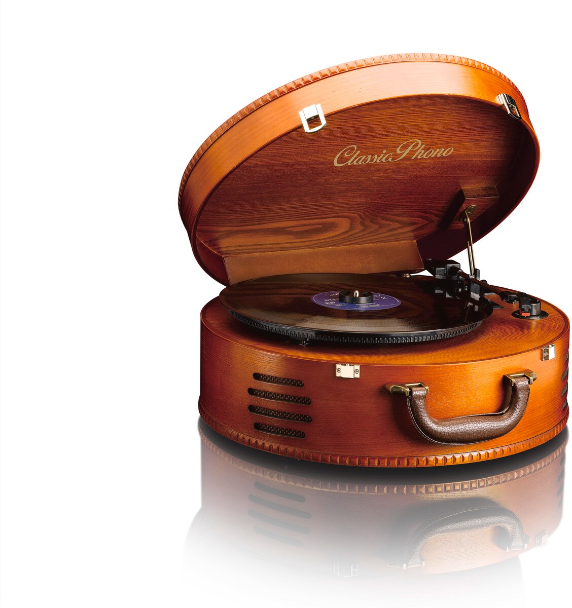 LENCO TT-34 Koffer-Plattenspieler im Holzgeh&auml;use mit USB - Bild 1