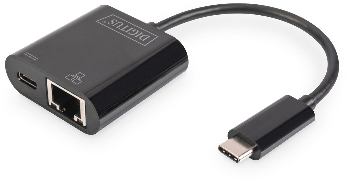 DIGITUS USB Type-C Gigabit Ethernet Adapter + PD - Bild 1