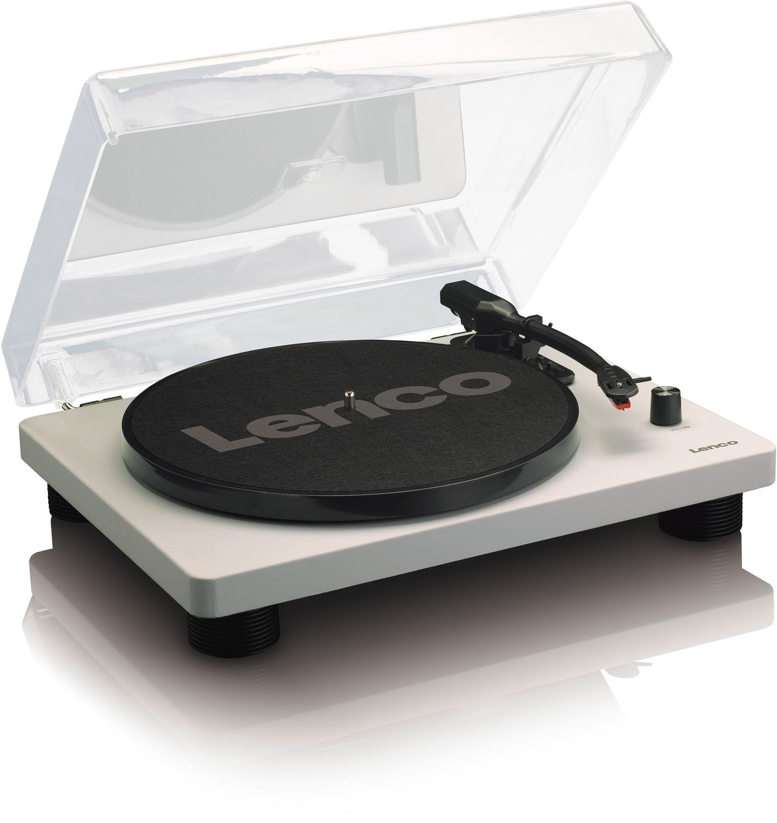 LENCO LS-50GY Plattenspieler mit int. Lautsprechern, grau - Bild 1