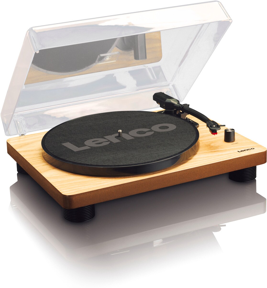 LENCO LS-50WD Plattenspieler mit int. Lautsprechern, Holz - Bild 1