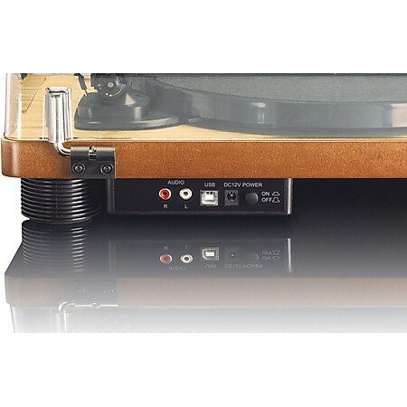 Lenco LS-50WD Plattenspieler mit int. Lautsprechern (Holz) online kaufen  bei Netto