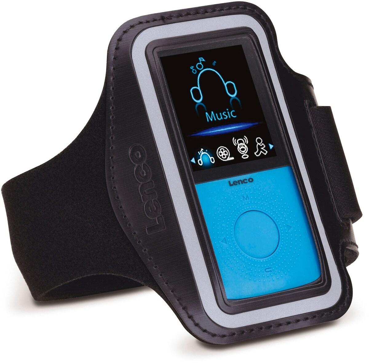 LENCO PODO-153BU MP3 Player + Schrittzähler, blau | 08711902034490