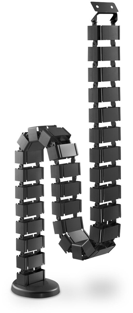 DIGITUS Flexible Kabelf&uuml;hrung Kabelmanagement Schlange schwarz - Bild 1