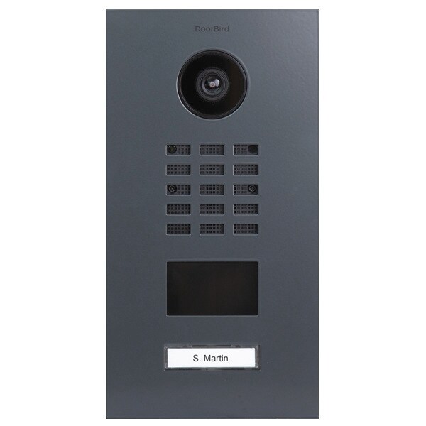 DoorBird D2101V IP Video T&uuml;rstation V4A Edelstahl, RAL 7015 - Bild 1