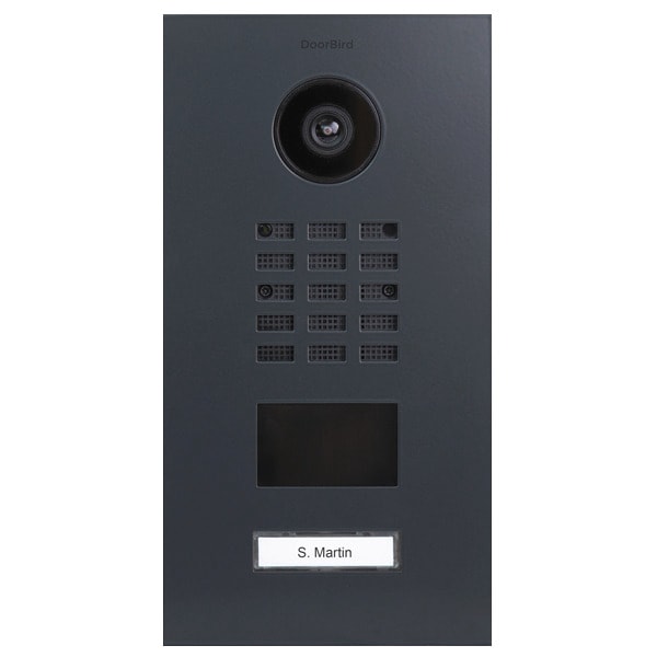 DoorBird D2101V IP Video T&uuml;rstation V2A Edelstahl, RAL 7016 - Bild 1
