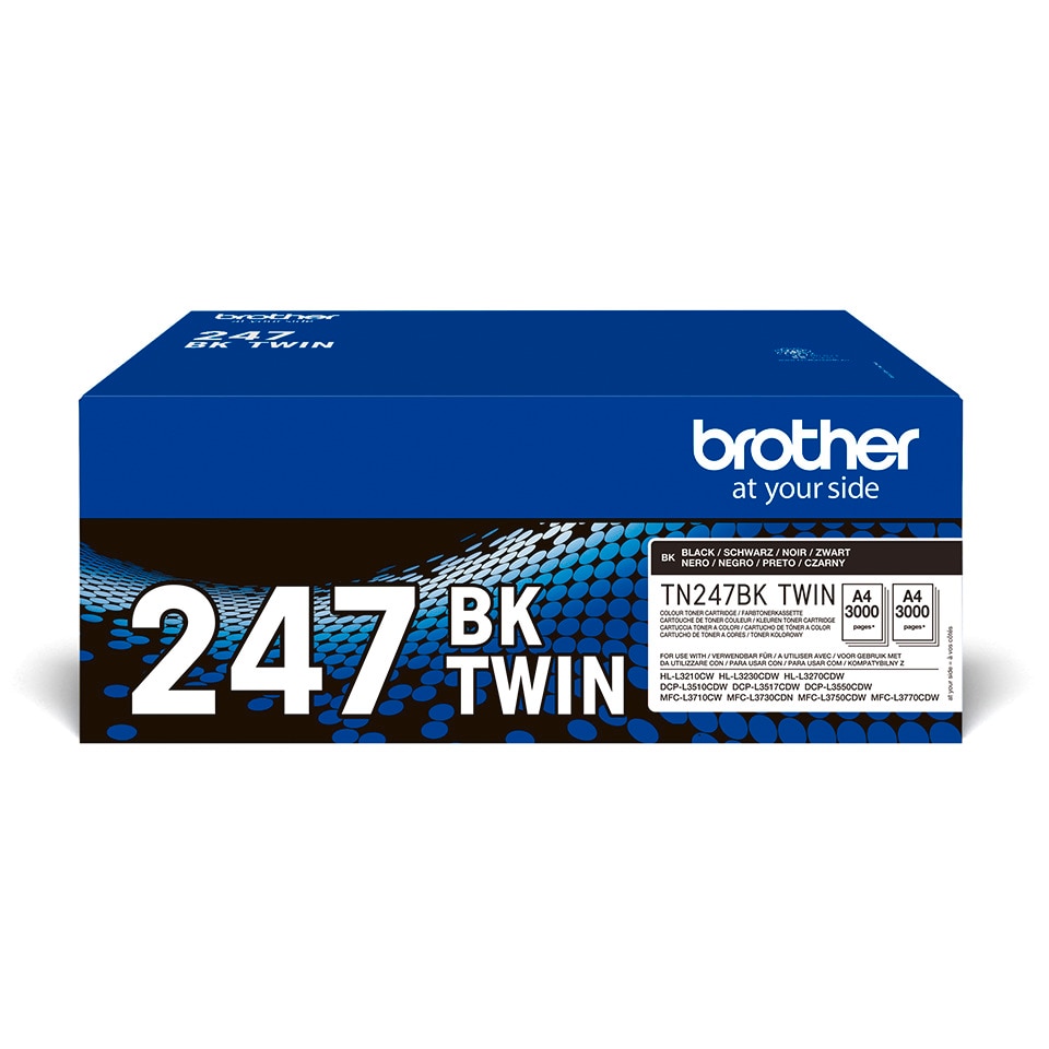 Brother Toner Doppelpack TN-247BKTWIN (ca. 2x 3000 Seiten) - Bild 1