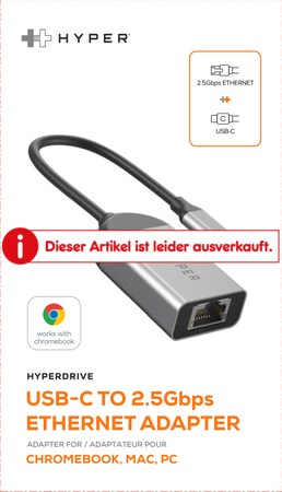 Hyper Drive USB-C to 2.5G Ethernet Adapter online kaufen bei Netto