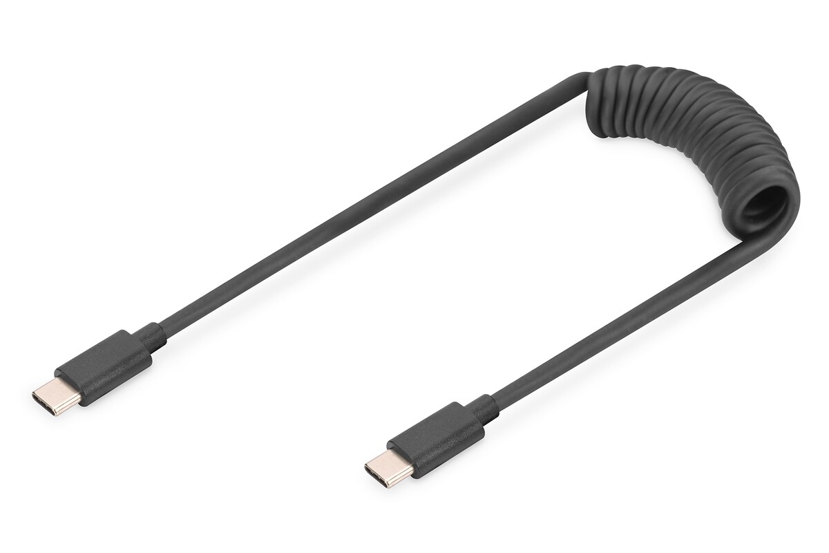 Digitus USB 2.0 - USB - C auf USB - C Spiralkabel - Bild 1