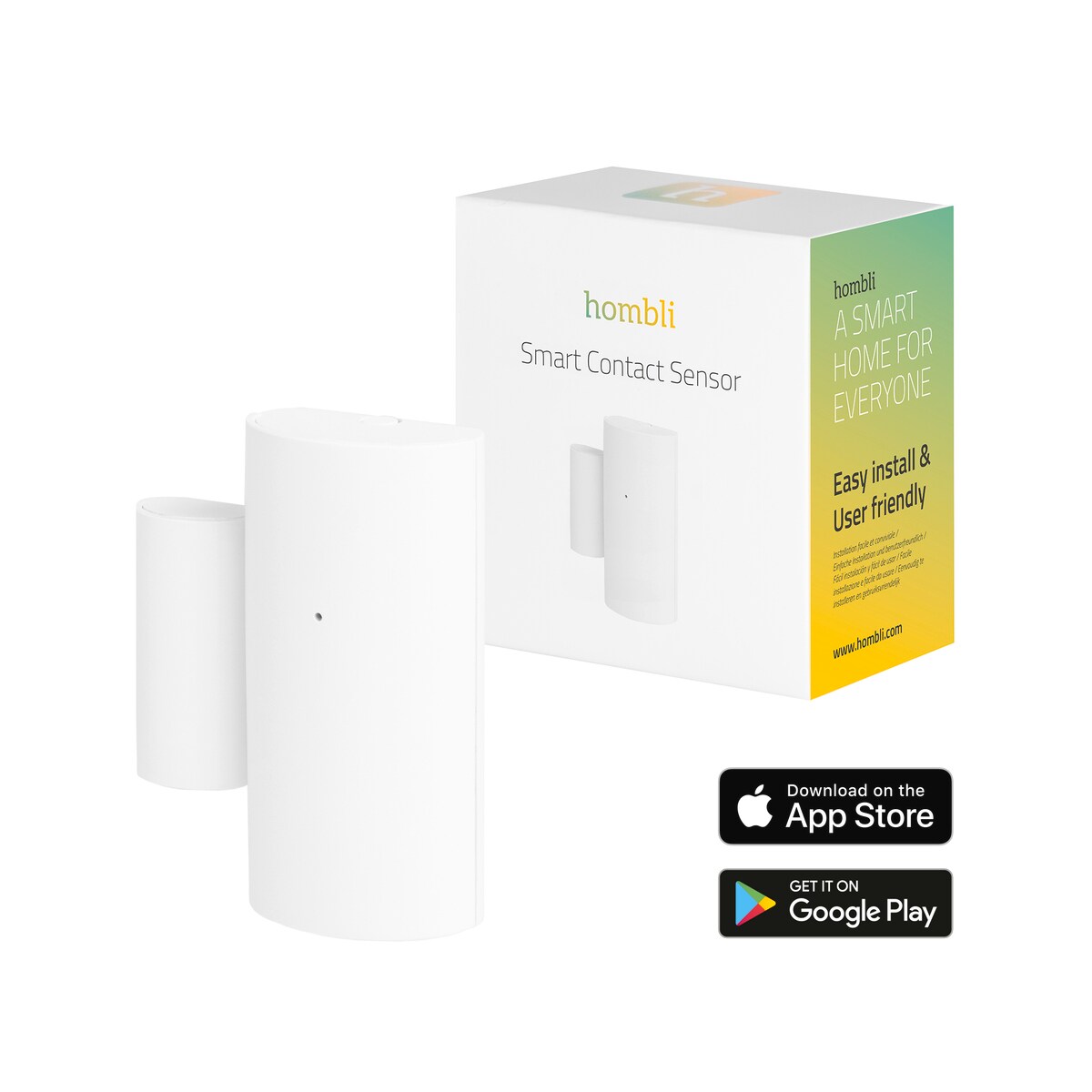 Hombli smarter Bluetooth Kontakt Sensor wei&szlig; - Bild 1