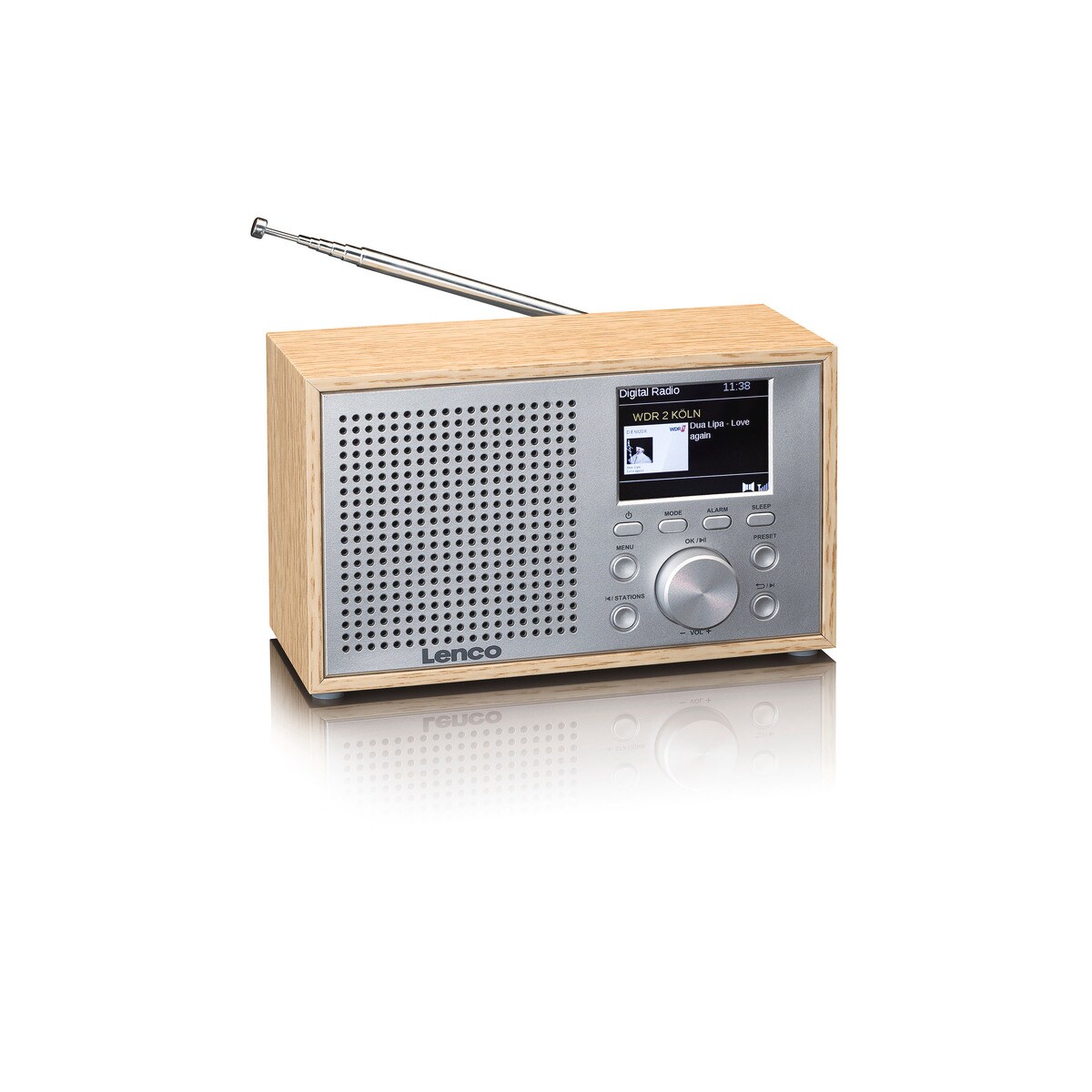 LENCO DAR-017 DAB+/FM Radio mit Bluetooth, Holz - Bild 1