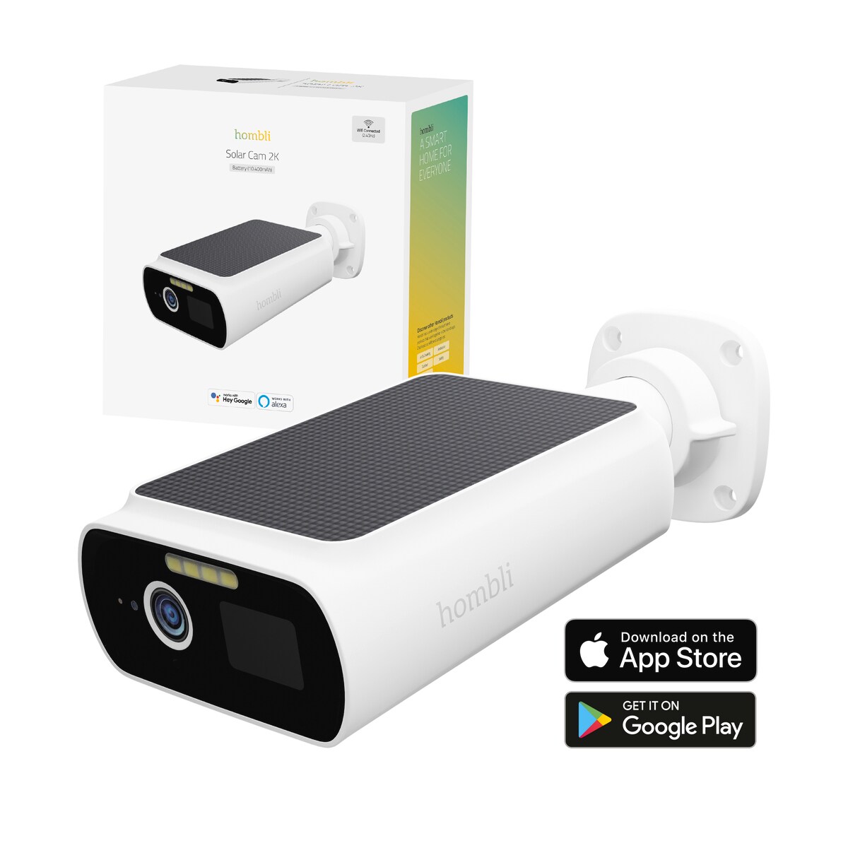 Hombli smarte solar Kamera, wei&szlig; - Bild 1