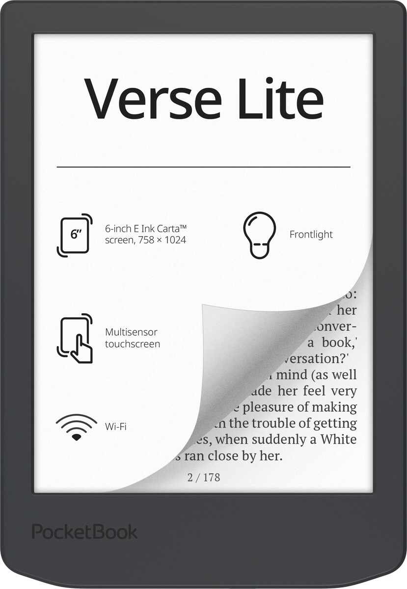 PocketBook Verse Lite – Midnight Grey DACH-Version | 07640152097713