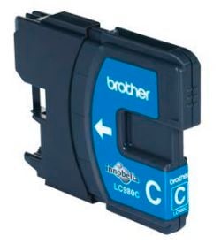 Brother Tintenpatrone LC-980C Cyan (ca. 260 Seiten) - Bild 1