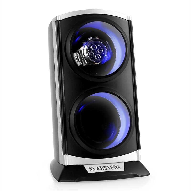 St. Gallen Premium Uhrenbeweger 2 Uhren 4 Geschwindigkeiten Schwarz | 04260353857959