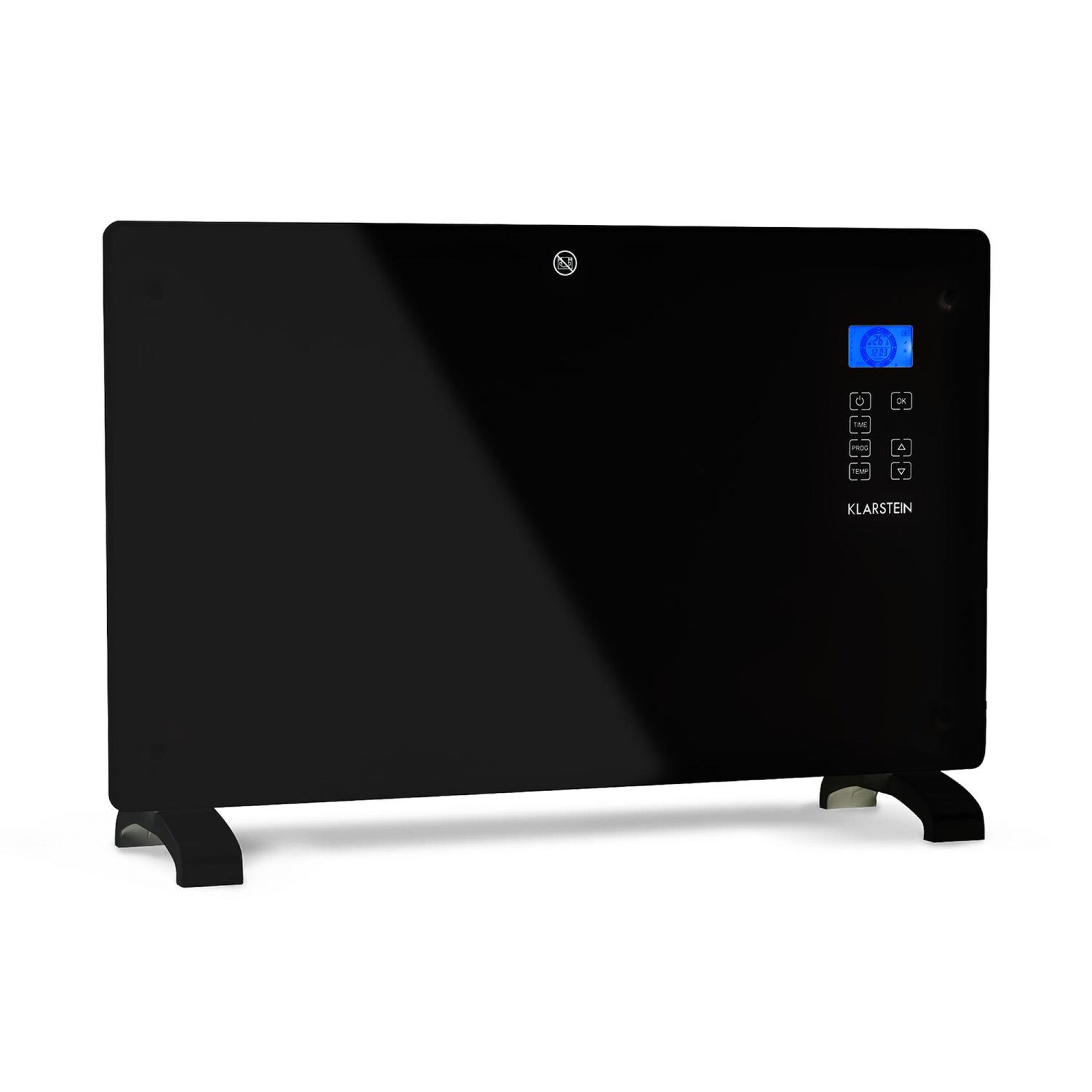 Norderney Konvektions-Heizgerät Thermostat Timer 2000W 30m² schwarz Schwarz 2000 W