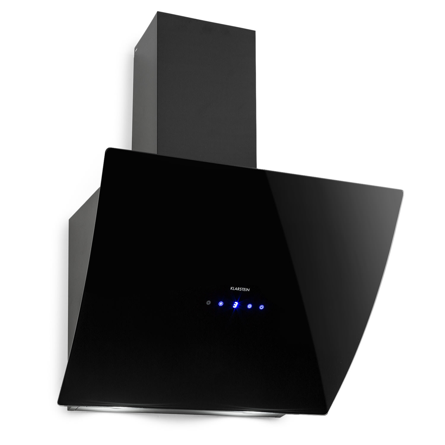 Annabelle 60 Dunstabzugshaube Glas 595 m&sup3;/h Touch-Armatur schwarz Schwarz - Bild 1