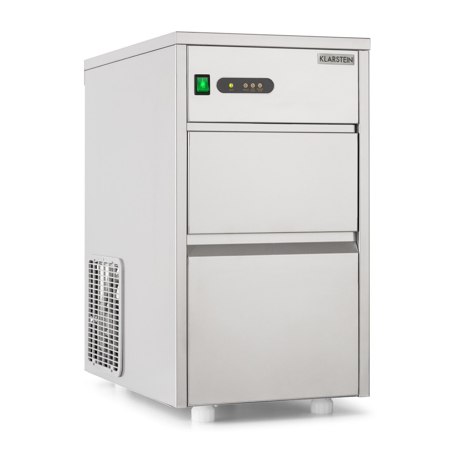 Powericer XXXL Eiswürfelmaschine 260W 50kg/Tag 10kg Behälter Edelstahl XL | 04260359389768