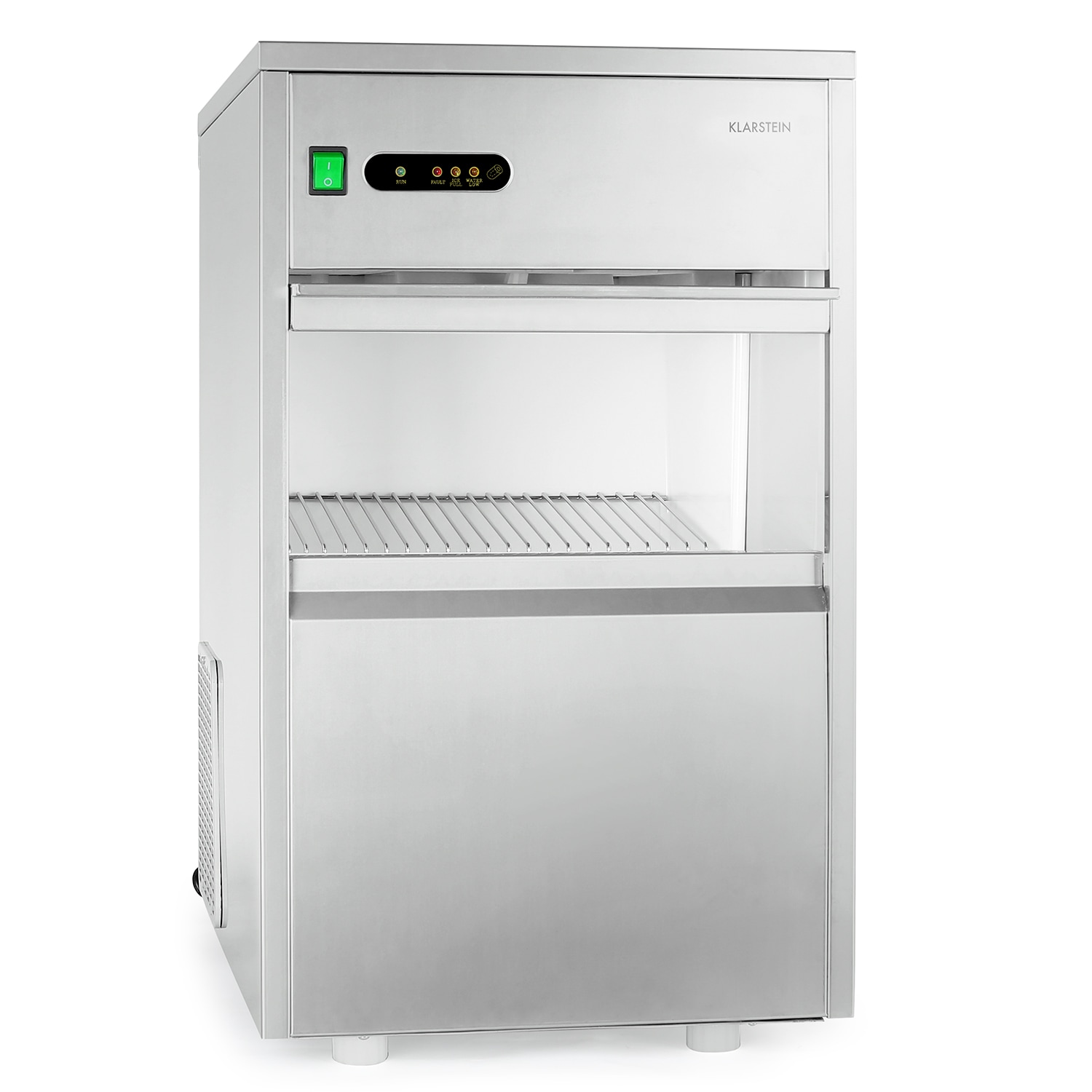 Powericer XXL Eisw&uuml;rfelmaschine 160W 25 kg/Tag 6 kg Beh&auml;lter Edelstahl XXL - Bild 1