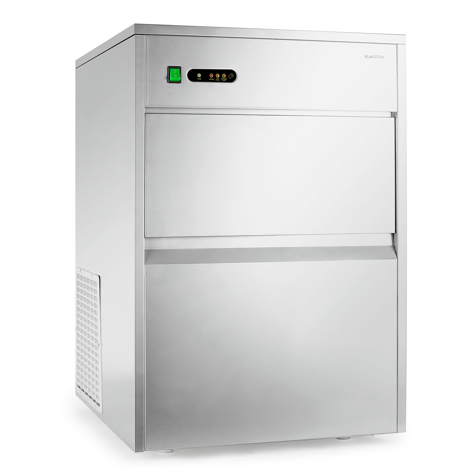 Powericer XXXL Eiswürfelmaschine 260W 50kg/Tag 10kg Behälter Edelstahl XXXL | 04260359389782