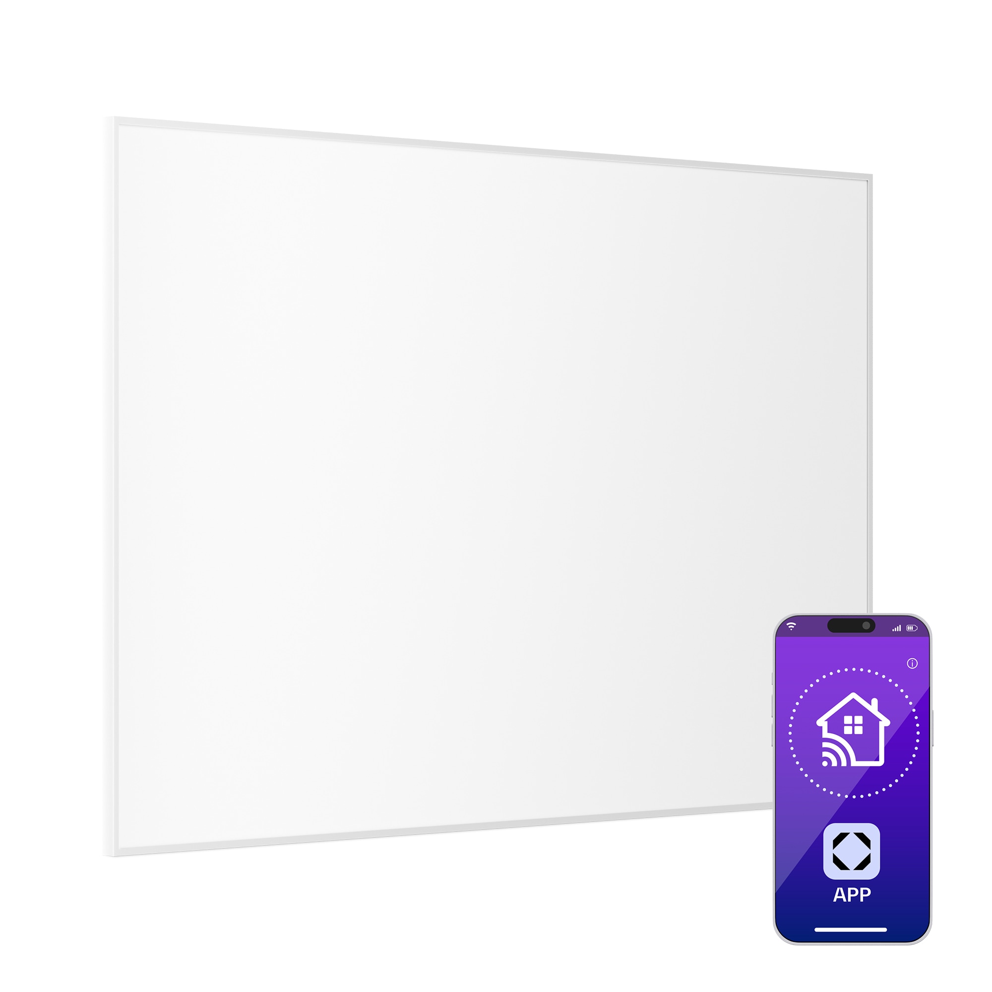 Wonderwall Smart Infrarotheizung 80x120cm App 960W Wochentimer IP24 960 W - Bild 1