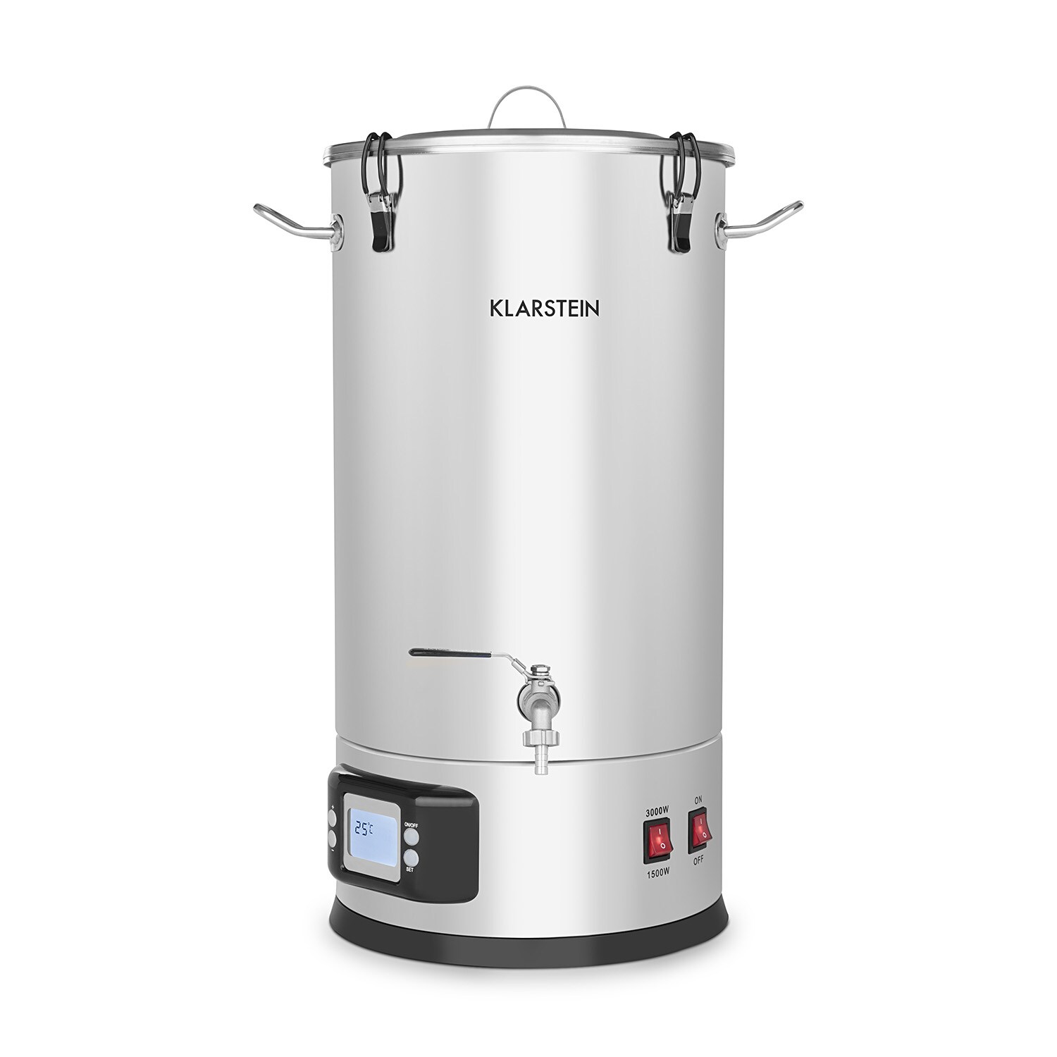 Maischfest Maischekessel 5 Teile 1500/3000W 25l LCD Touch 25 Liter