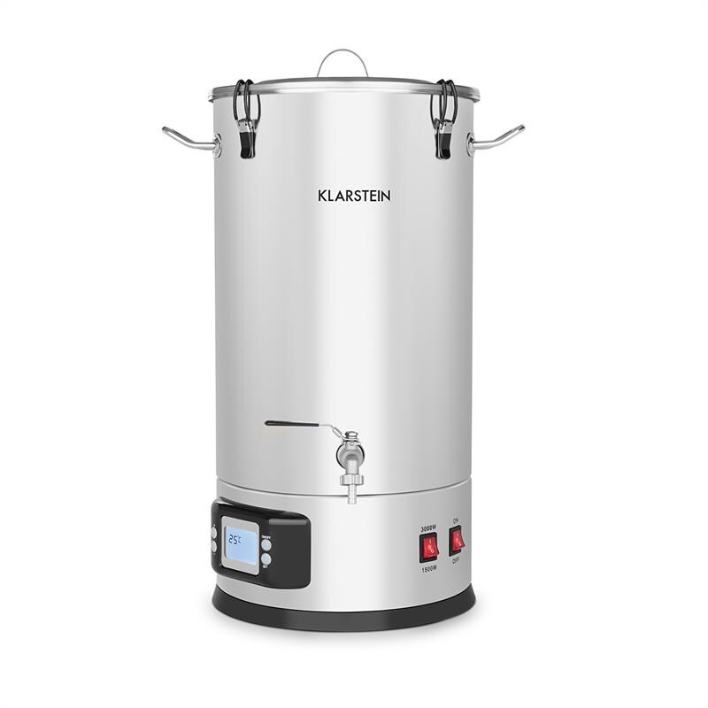 Maischfest Maischekessel 5 Teile 1500/3000W 30l LCD Edelstahl 30 Liter