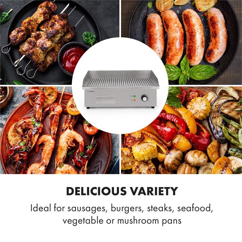 Grillmeile 3000R Elektrogrill 3000W Platte 54,5x35cm geriffelt online kaufen bei Netto