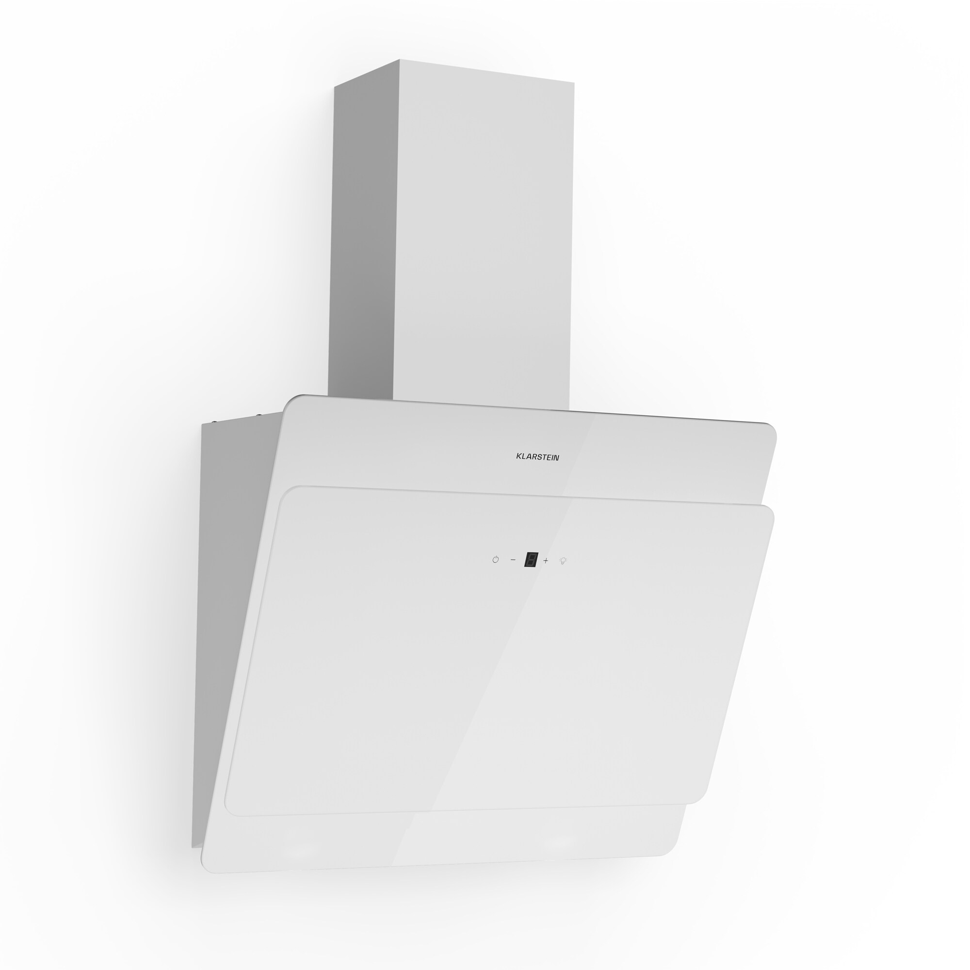Klarstein Aurica 60 Dunstabzugshaube 60cm 600 m&sup3;/h LED Touch Glas wei&szlig; - Bild 1