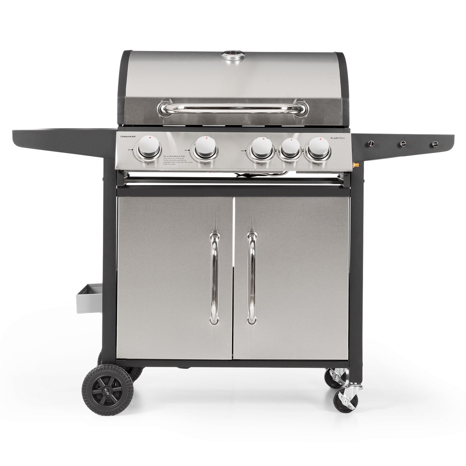 Tomahawk Gasgrill 4x3,6 kW + 2,7 kW Brenner 66x43,5 cm Grill Edelstahl - Bild 1