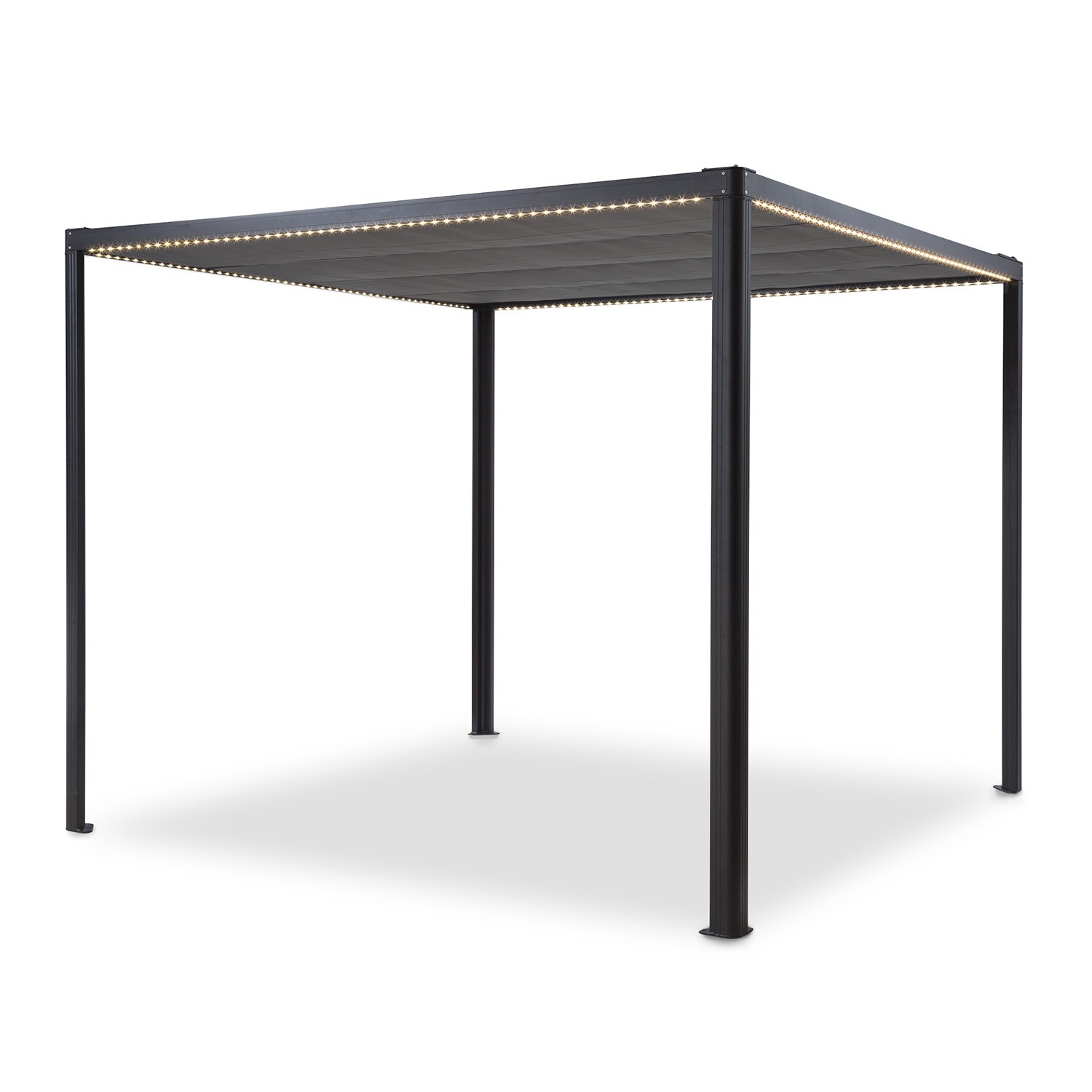 Pantheon RemoteShade Ambient Pavillon Motor-Dach 3x3m LED-Licht PE - Bild 1