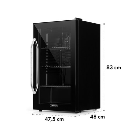 Klarstein XXL Mini Kühlschrank mit Glastür & LED, für Zimmer