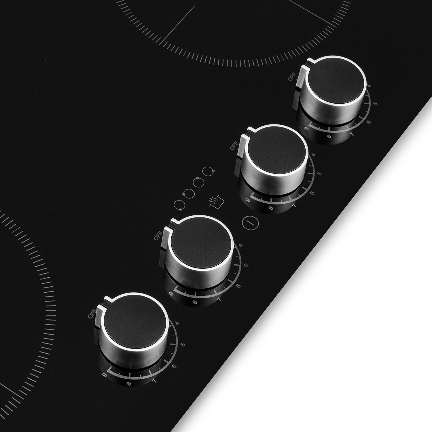 Kochheld 4-Zonen-Induktionskochfeld 6000W Dreh-Regler Glas schwarz - Bild 1