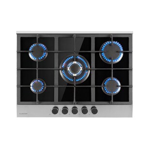 Alchemist 5 Zonen Gaskochfeld Aluminium-Brenner Glaskeramik schwarz - Bild 1