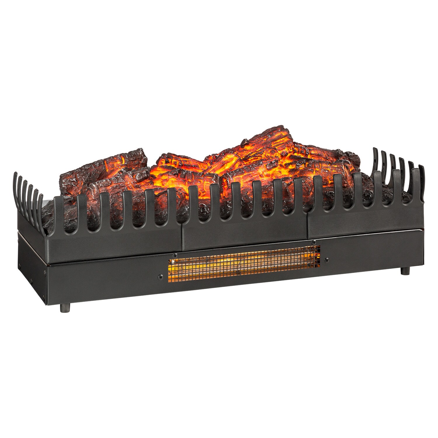 Kamini FXL Elektrischer Kamin Kamineinsatz 1000/2000W 2W LED schwarz