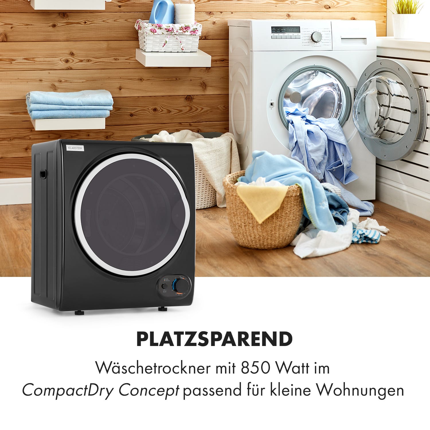 Jet Set 2500 W&auml;schetrockner Ablufttrockner 850W EEK C 2,5kg 50cm - Bild 1