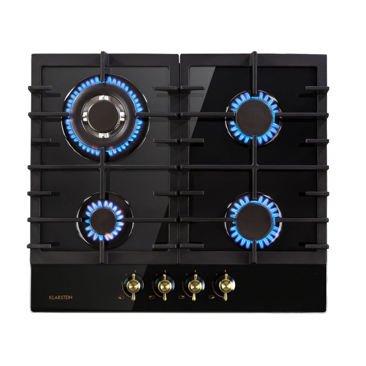 Victoria 4 Zonen Gaskochfeld 4-flammig Sabaf-Brenner Glaskeramik | 04060656233128