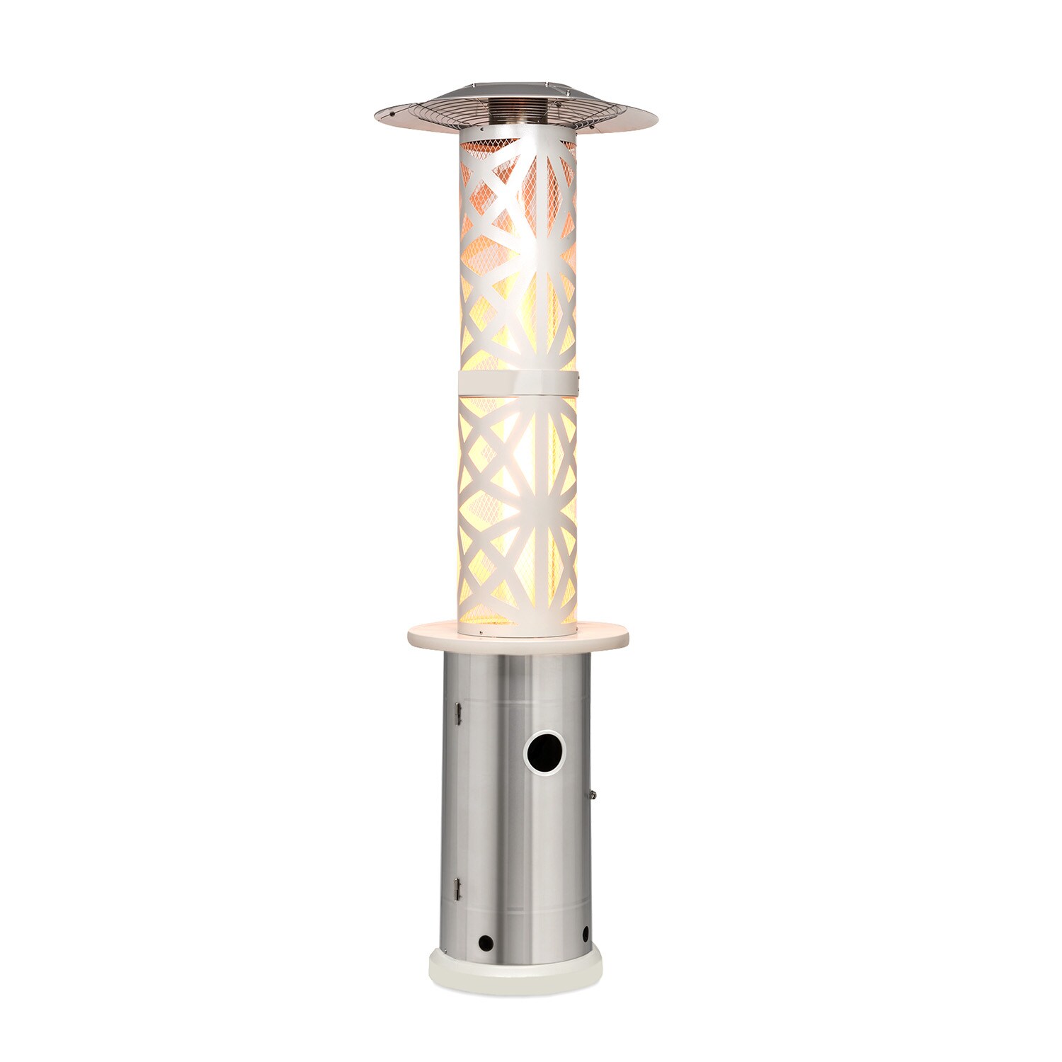 Goldflame Style Terrassenheizstrahler 11,2 kW 360°-Blick mobil