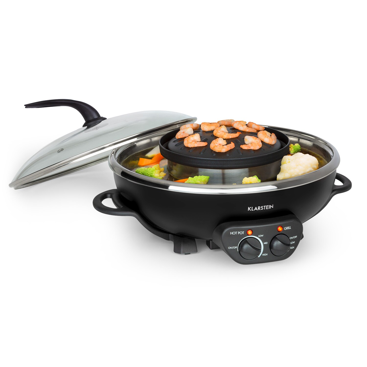Szechuan 2-in-1 Hot Pot und Grillplatte 5l Vol. 1350 / 600 W - Bild 1