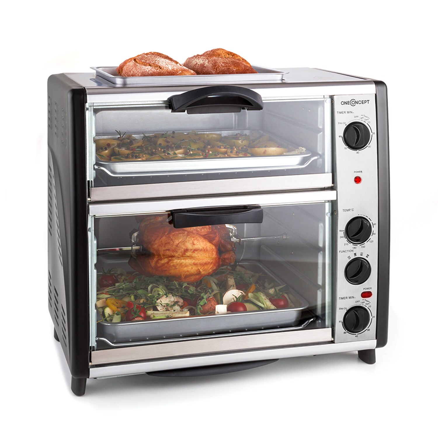 All-You-Can-Eat Doppel-Backofen Grillplatte 42 Liter 2350 Watt | 04260365799100