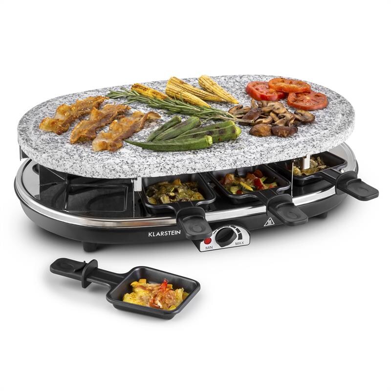Steaklette Raclettegrill 1500 W Granit-Natursteinplatte 8 Personen | 04260414894169