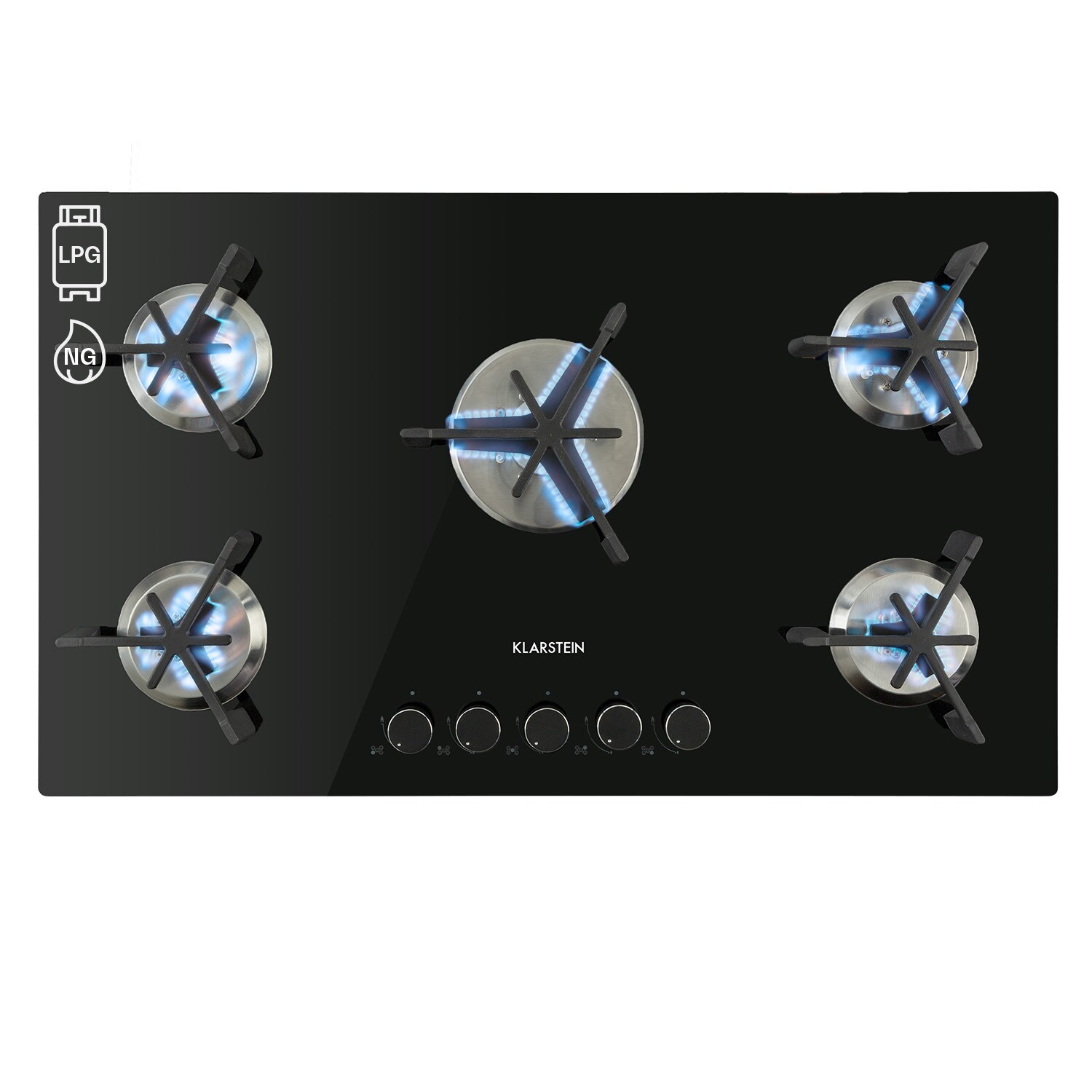 Trifecta 5 Gaskochfeld 5-flammig Triangle-Brenner Glaskeramik - Bild 1