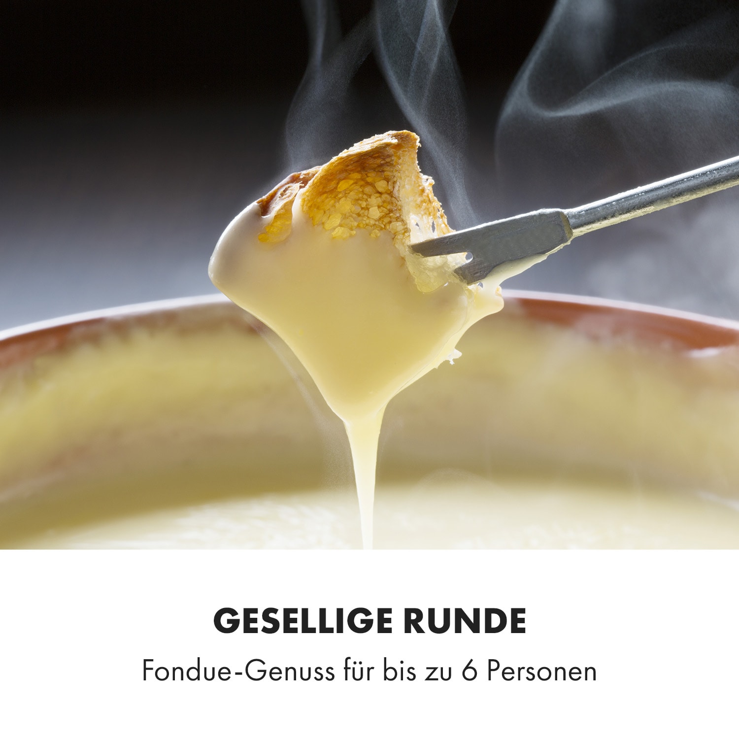 Bambus Fondue Edelstahl-Topf 800W online kaufen bei Netto