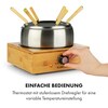 Bambus Fondue Edelstahl-Topf 800W online kaufen bei Netto