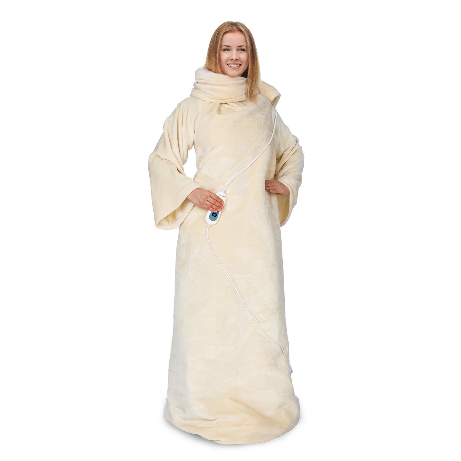 Slanket Heizdecke mit &Auml;rmeln 120W 155x180cm Coral Fleece - Bild 1