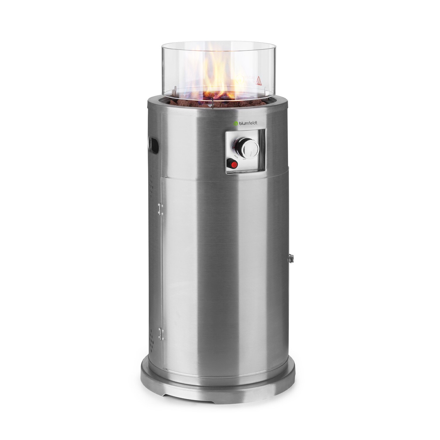 Lavastone Terrassenheizer 34.000BTU/10kW Temperglas Stahl - Bild 1