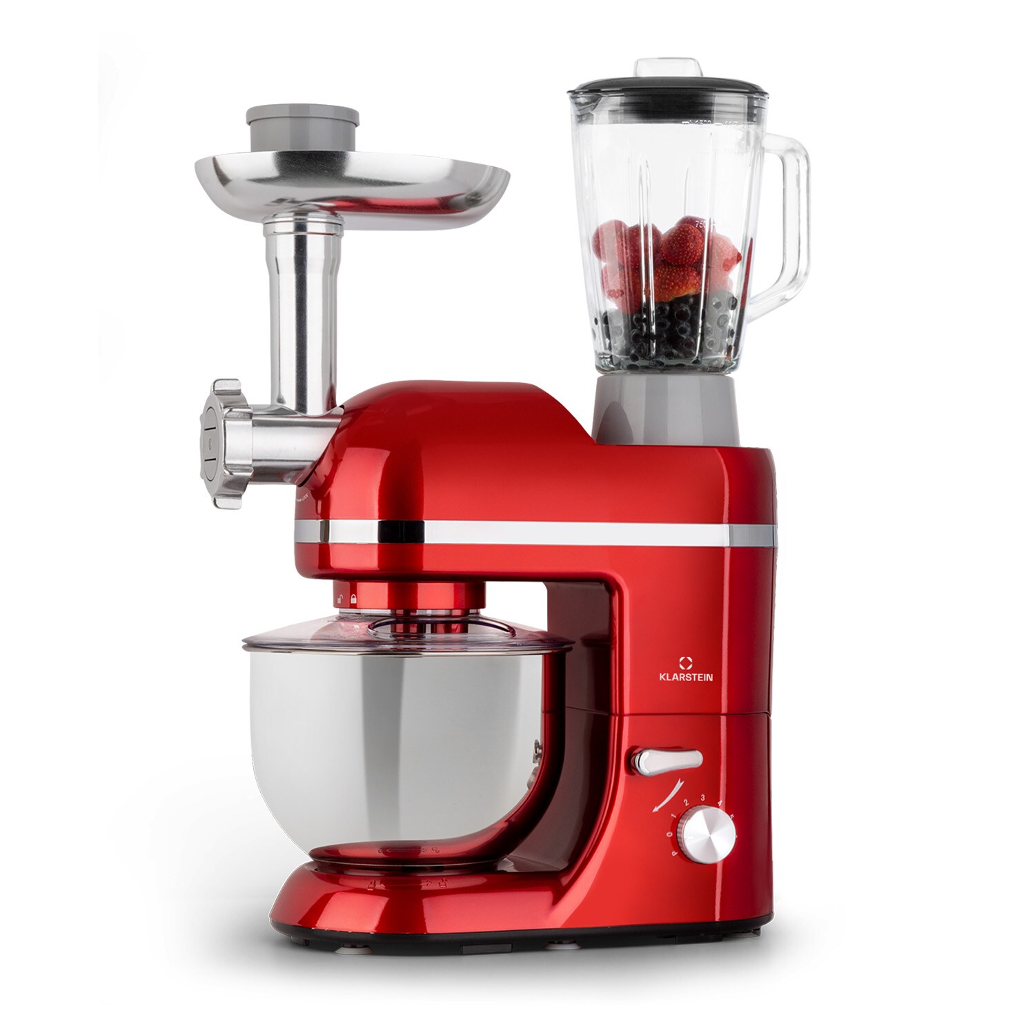 Lucia Elegance Küchenmaschine Mixer Fleischwolf 1800W BPA-frei