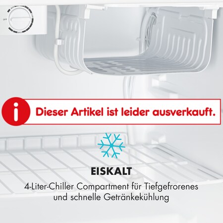 CoolArt 45L Mini-Kühlschrank EEK F Gefrierfach 1,5l Designtür online kaufen  bei Netto