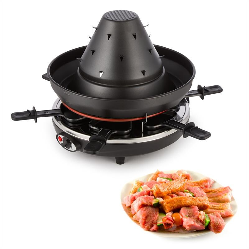 Taste Volcano Tartarengrill Raclettegrill 1500 W 6 Personen schwarz | 04260457485539