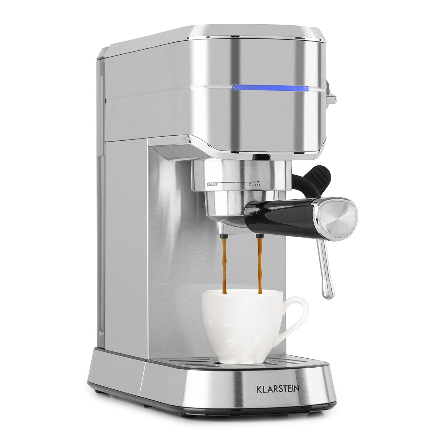 Futura Espressomaker 20 bar 1450 Watt 20 bar Wassertank: 1,25 Liter rostfreier Edelstahl Silber